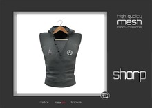 sharp by [ZD] - MESH - Sleeveless Hoodie