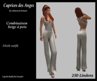 *CdT* Combinaison beige a pois