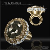 Fire & Brimstone Ring by Chop Zuey Couture Jewellery