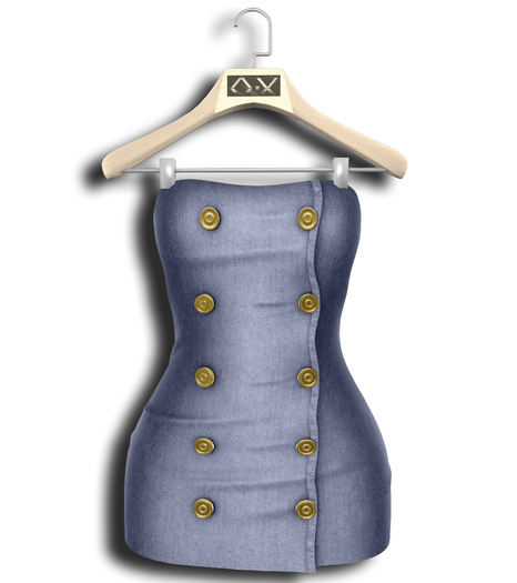 .:Vitrimi:. Buttoned Dress Denim
