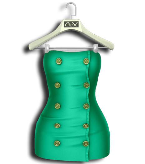 .:Vitrimi:. Buttoned Dress Turquoise