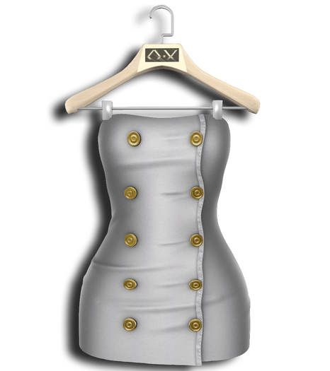 .:Vitrimi:. Buttoned Dress White
