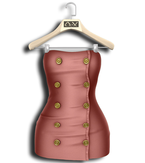 .:Vitrimi:. Buttoned Dress Peach
