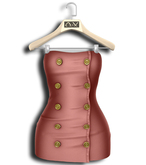 .:Vitrimi:. Buttoned Dress Peach