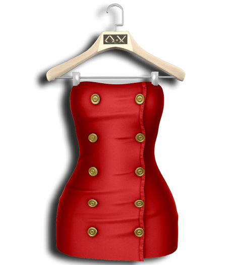 .:Vitrimi:. Buttoned Dress Red