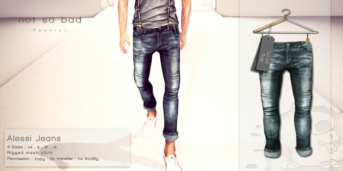not so bad . mesh . ALESSI jeans .