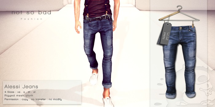 not so bad . mesh . ALESSI jeans .