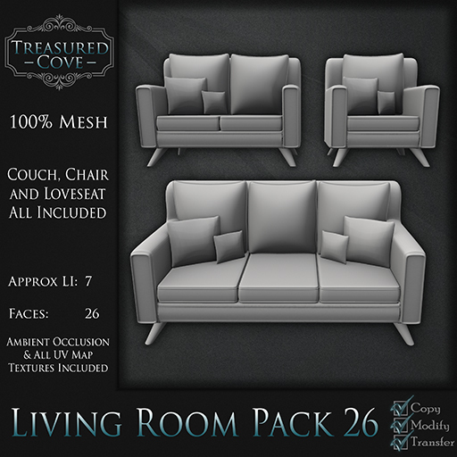 -TC- Living Room Pack 26 Mesh 50% Discount!!