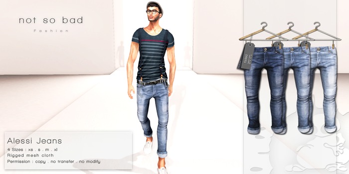 not so bad . mesh . ALESSI jeans . full pack 1 . 3 colors