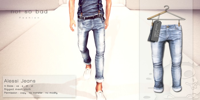 not so bad . mesh . ALESSI jeans . used stone
