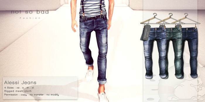 not so bad . mesh . ALESSI jeans . full pack 2 . 3 colors