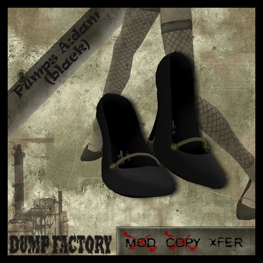 DF Pumps A:dam (black) by "DUMP FACTORY"