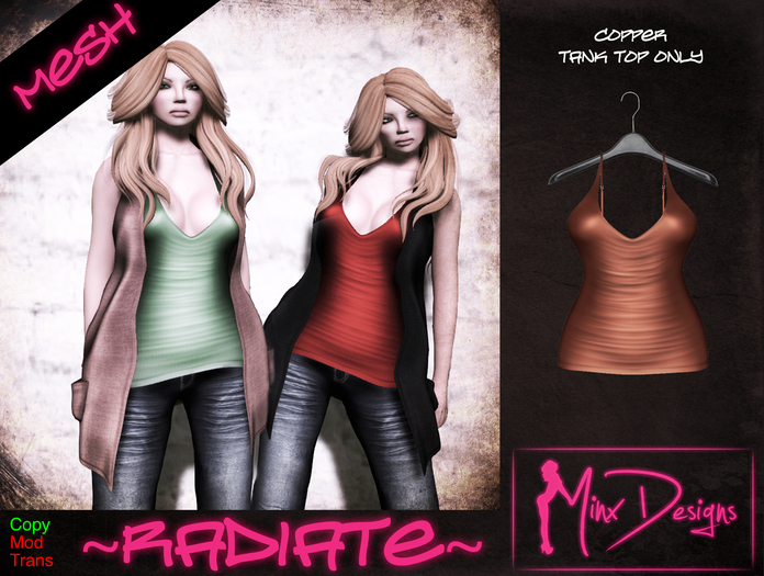 ::MD:: (MESH) Radiate Tank ONLY - Copper
