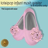 TOTSIPOP INFANT TARTAN BALLERINA SHOES <box>