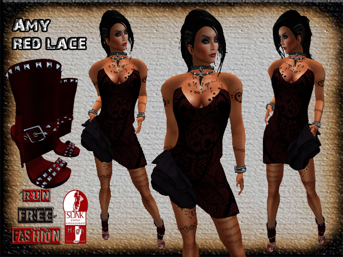 *RFF*Amy Red Lace