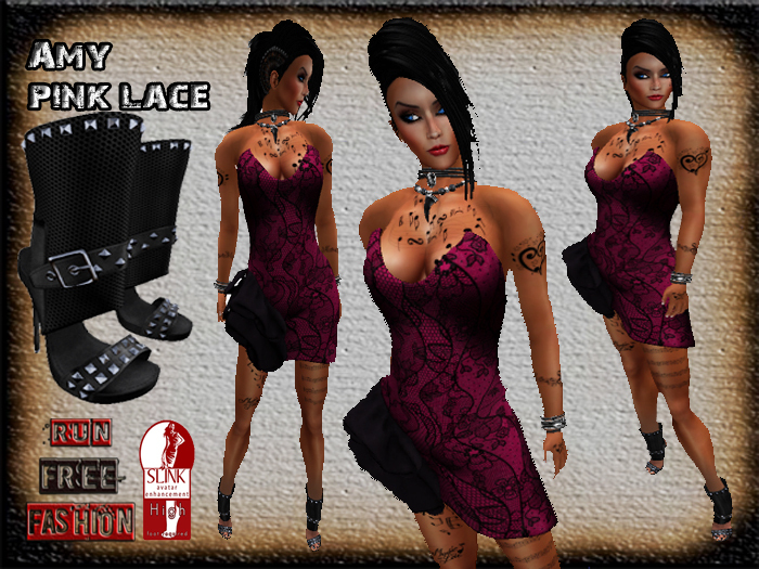 *RFF*Amy Pink Lace