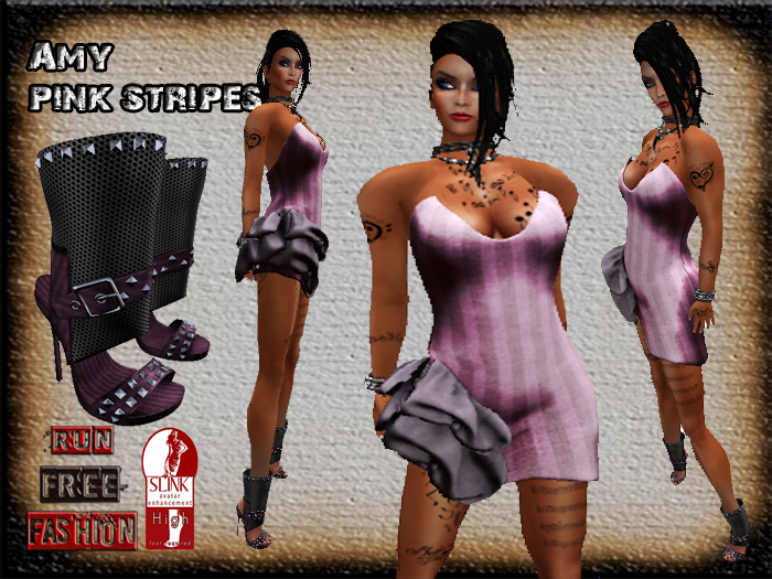 *RFF*Amy Pink Stripes