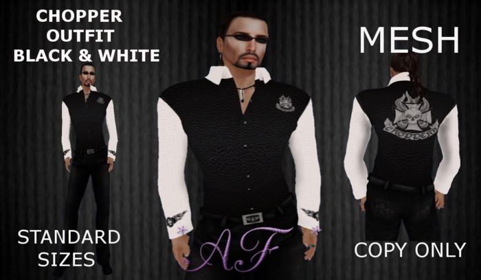 *AF* Chopper Outfit black/white