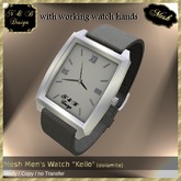 *N & B Design* Mesh Men's Watch "Kello" (dolomite)
