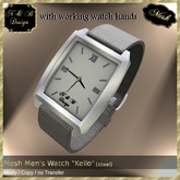 *N & B Design* Mesh Men's Watch "Kello" (steel)