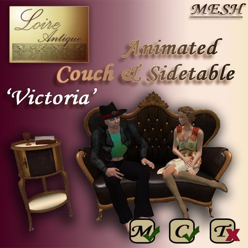 Mesh Couch & Sidetable 'Chique' Boxed