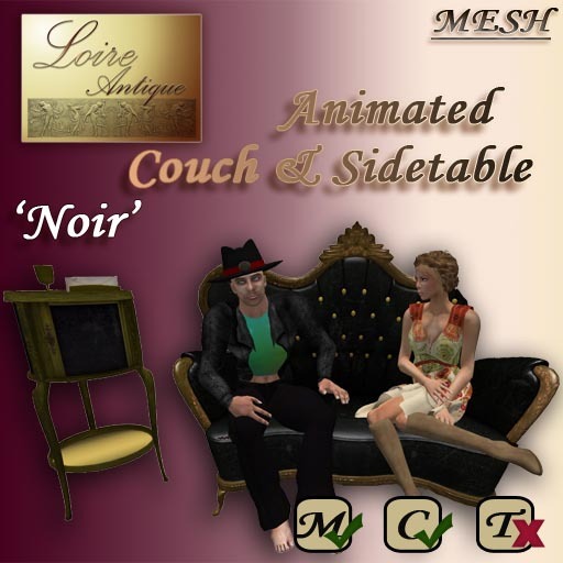 Mesh Couch & Sidetable 'Chique' Boxed