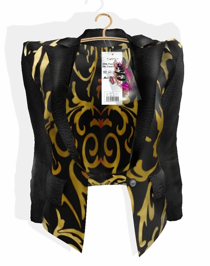 * Le Chic * Leather Sleeves Jacket - Baroque