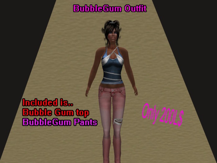 BOXED  BubbleGum outfit!!