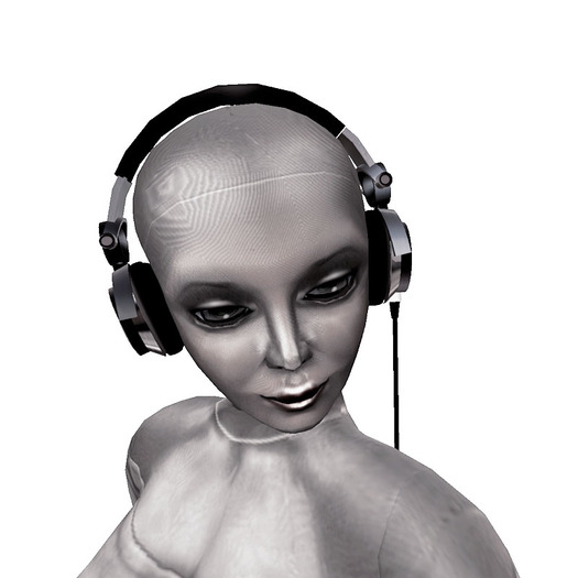 Mesh DJ Headphones, Gun Metal Shiny Black, NO MESH