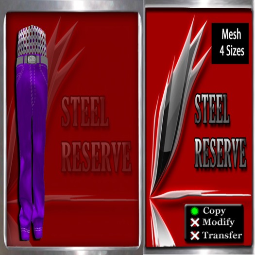 !SR! Baggy Jeans Purple Boxed