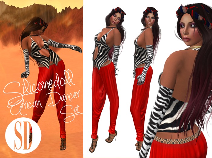 SD siliconedoll - African Dancer Set