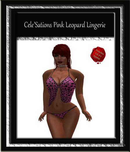 Cele'Sations Zebra Lingerie Pk