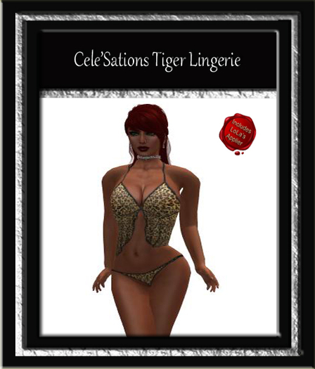 Cele'Sations Tiger Lingerie