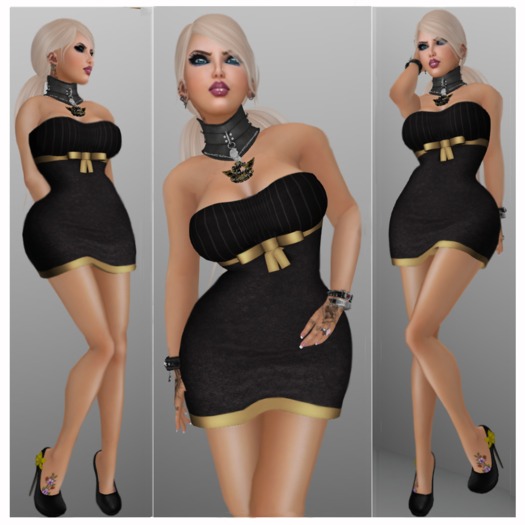 Souled Out Pretty Little Package (Lolas) Gold/Black