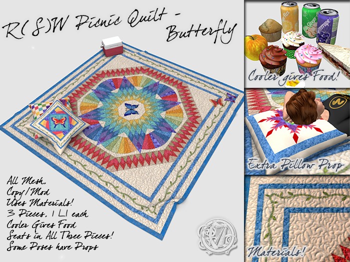 R(S)W Picnic Quilt - Butterfly