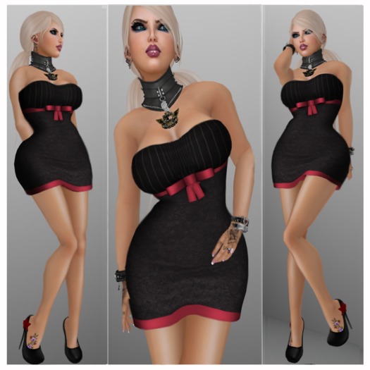 Souled Out Pretty Little Package (Lolas)  Black/Red
