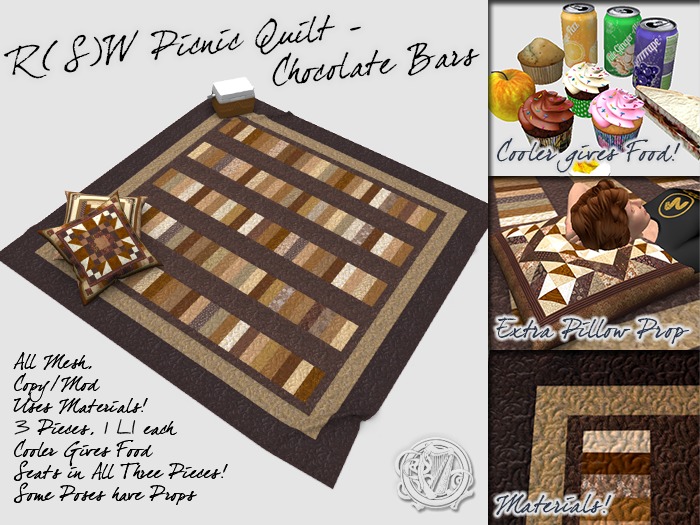 R(S)W Picnic Quilt - Chocolate Bars