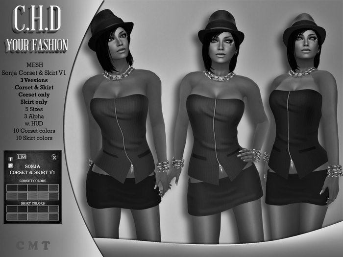Demo [C.H.D] Sonja Corset & Skirt V1&V2
