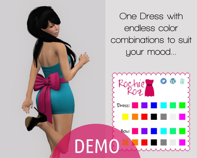 Rochie Roz - Cindy Dress DEMO