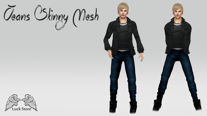 Jeans Skinny mesh Blue