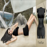 :: FineRain creations.::Top And Skirt  Black