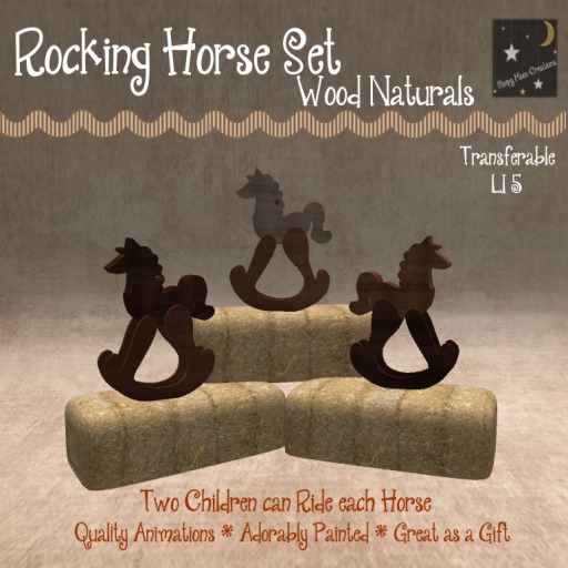 ~Sleepy Moon~ Rocking Horse Woods(bagged)