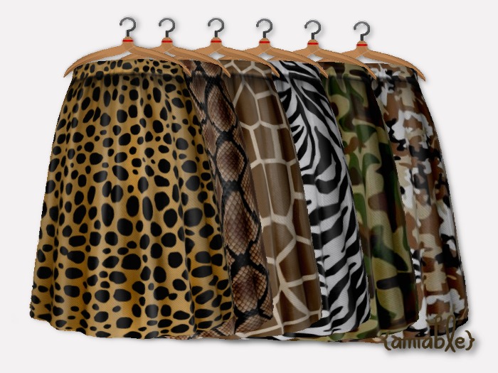 {amiable}Mesh Tea-Length Skirt(FAT PACK02)