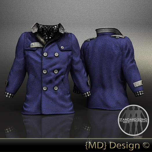 {MD} MEN Business COAT (Blue)