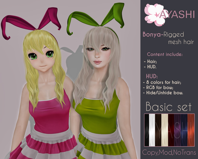 [^.^Ayashi^.^] Bonya hair-basic set