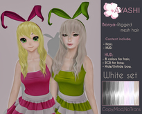 [^.^Ayashi^.^] Bonya hair-white set