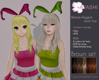 [^.^Ayashi^.^] Bonya hair-brown set
