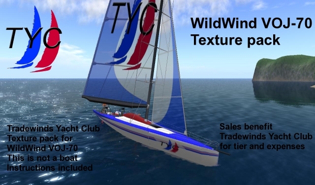 Sailboat sail and hull textures: TYC WildWind VOJ-70 Texture pack