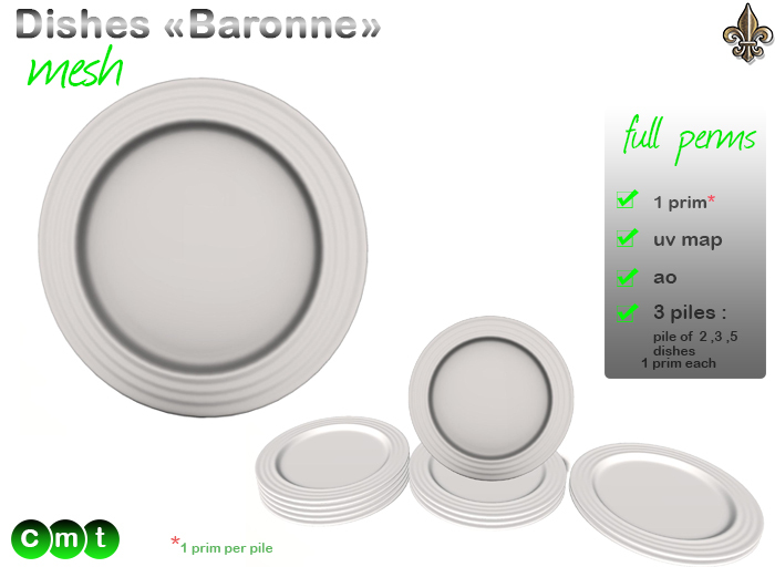 -----LS Inc. Full Perms Dishes "Baronne"----- 