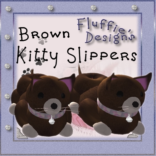 .:*~FD~*:.  - Kitty Slippers [Brown]